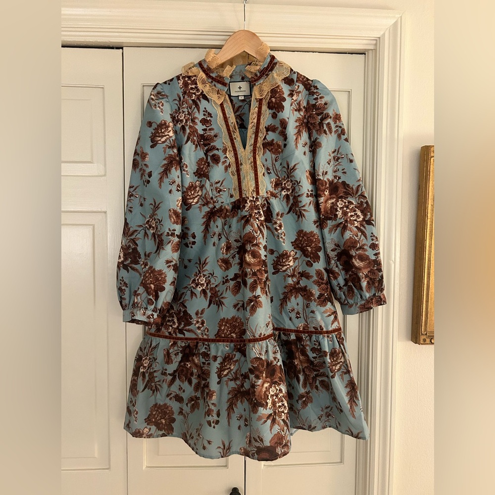 Tuckernuck Robin Egg’s Floral Palmerston Dress